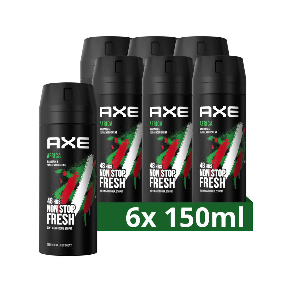 Africa deodorant bodyspray - 6 x 150 ml