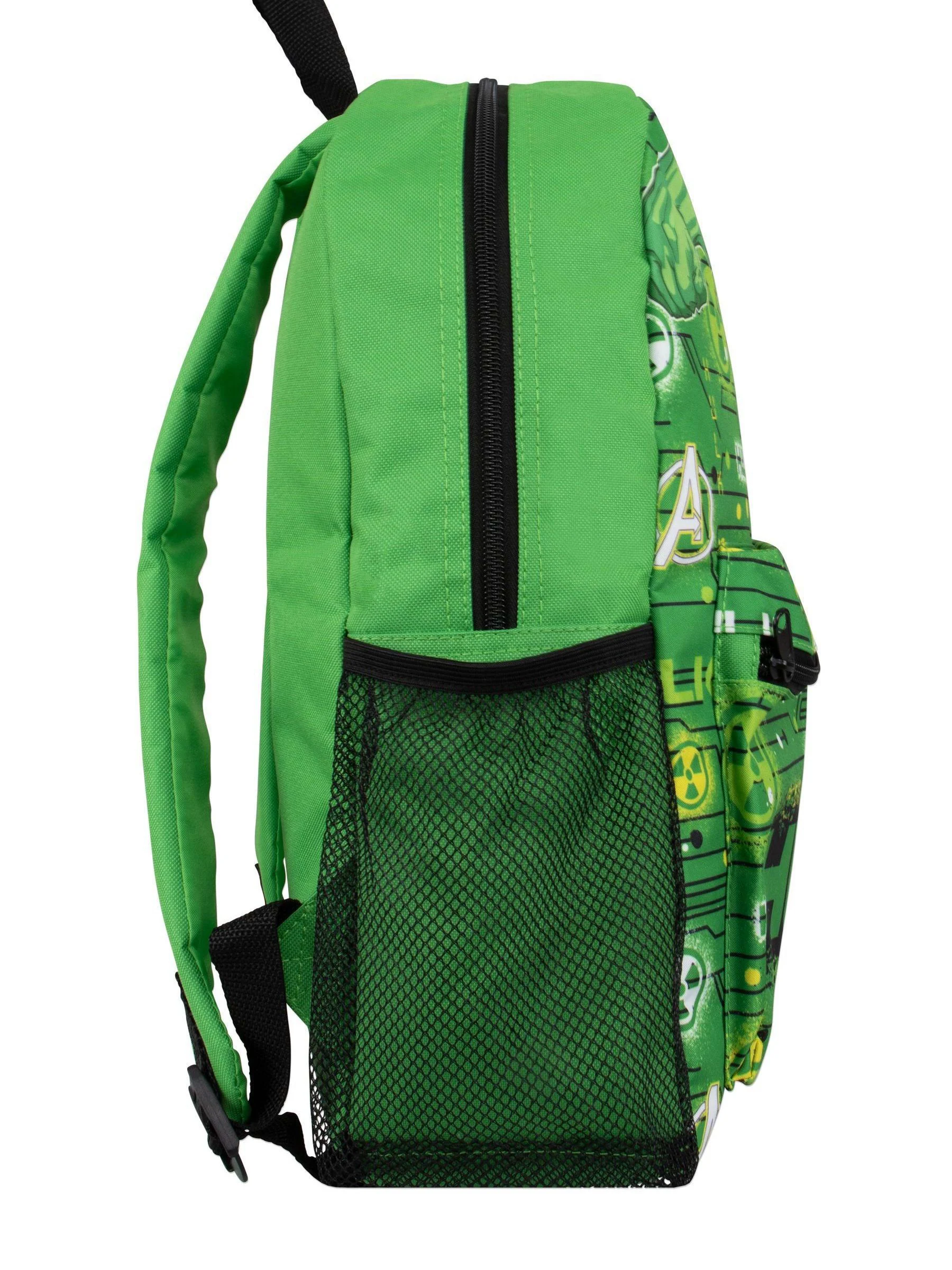 Character Marvel Hulk Backpack Lunch Bag And Water Bottle Set