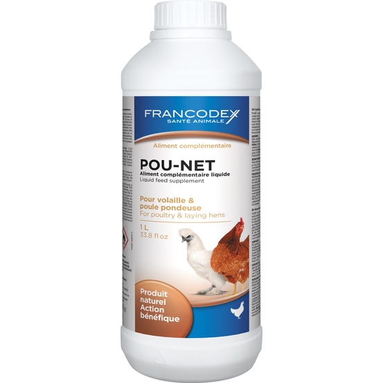 Aliment complémentaire liquide Pou Net volaille,poule pondeuse : 1L