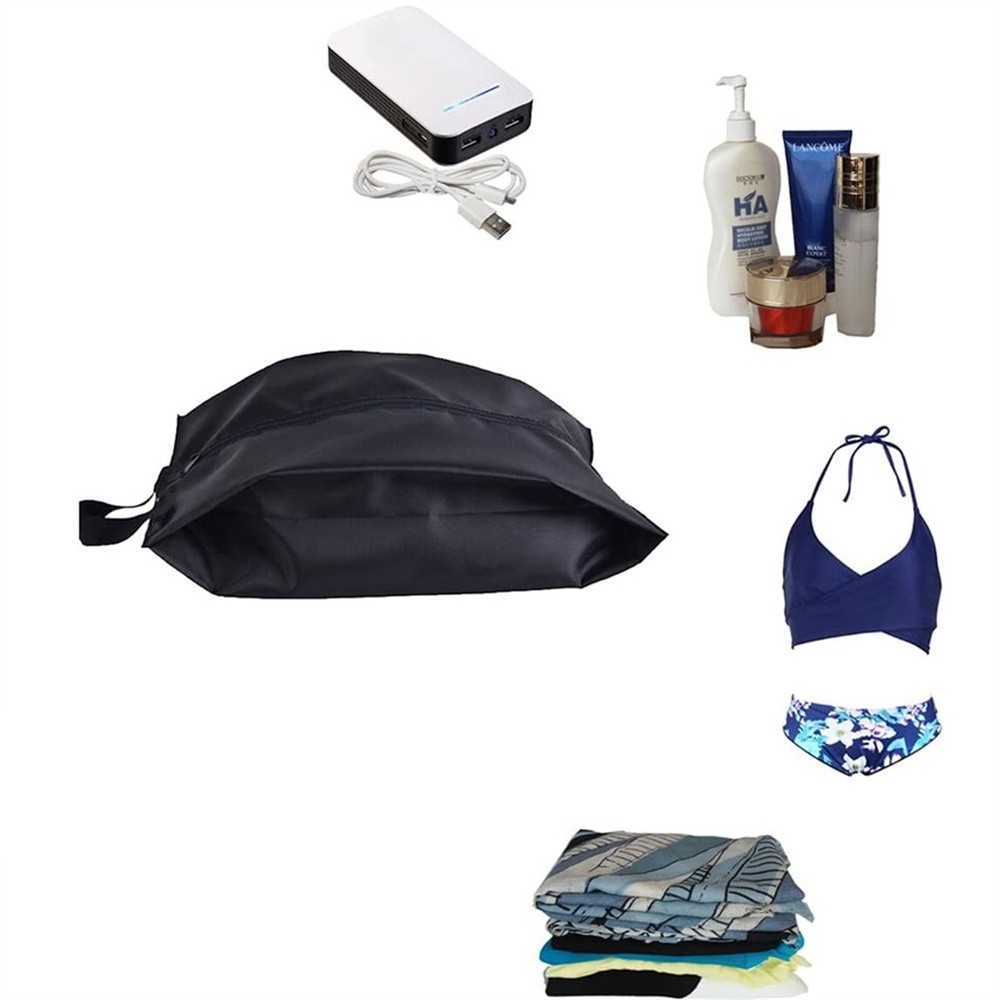 (400x250x180mm) Wasserabweisender Reise Schuh Beutel Outdoor Aufbewahrungstasche - Schwarz