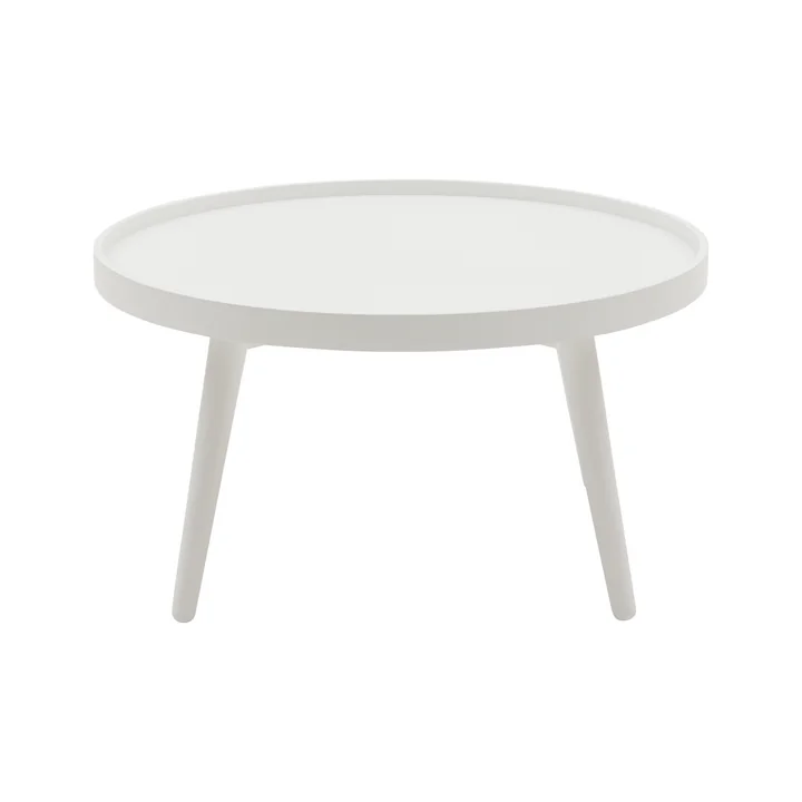 Softline - Alma Beistelltisch, large, weiss lackiert