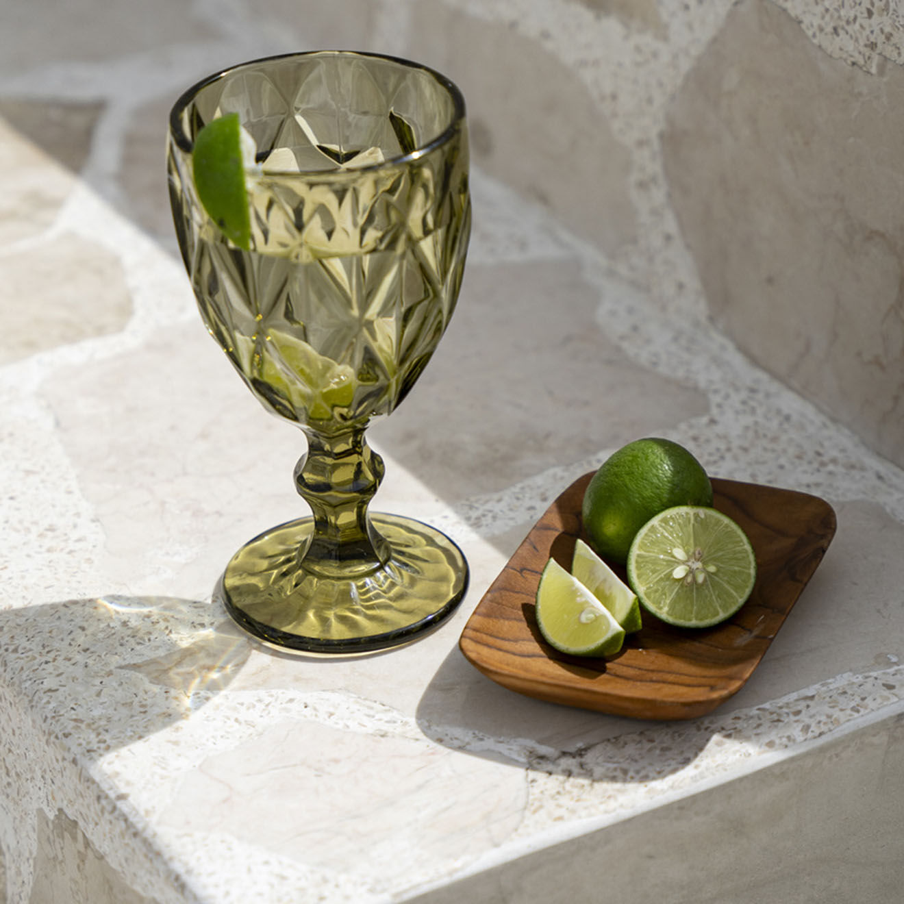 Bazar Bizar Plat en teck naturel - 13x9 cm