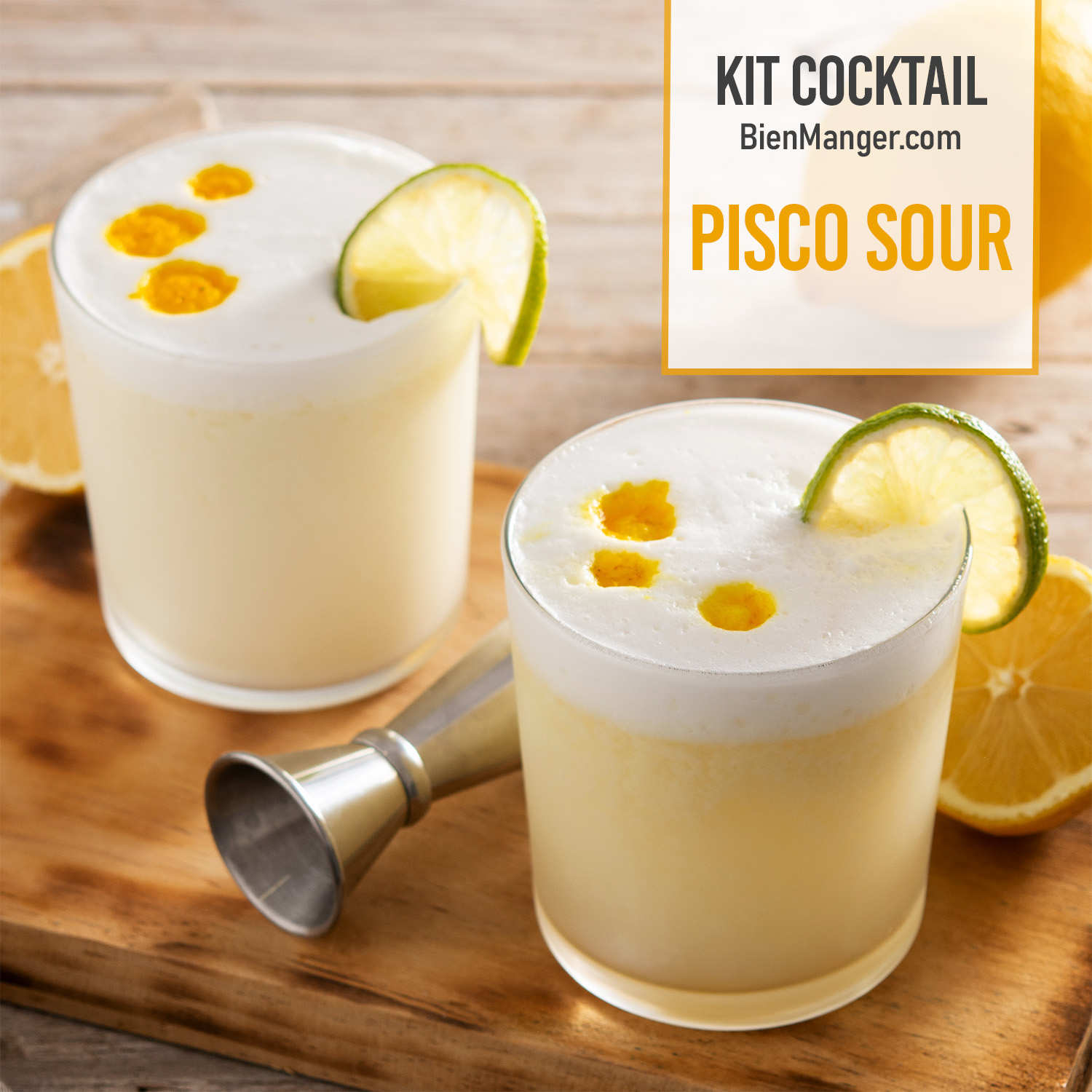 Kit cocktail - Pisco Sour