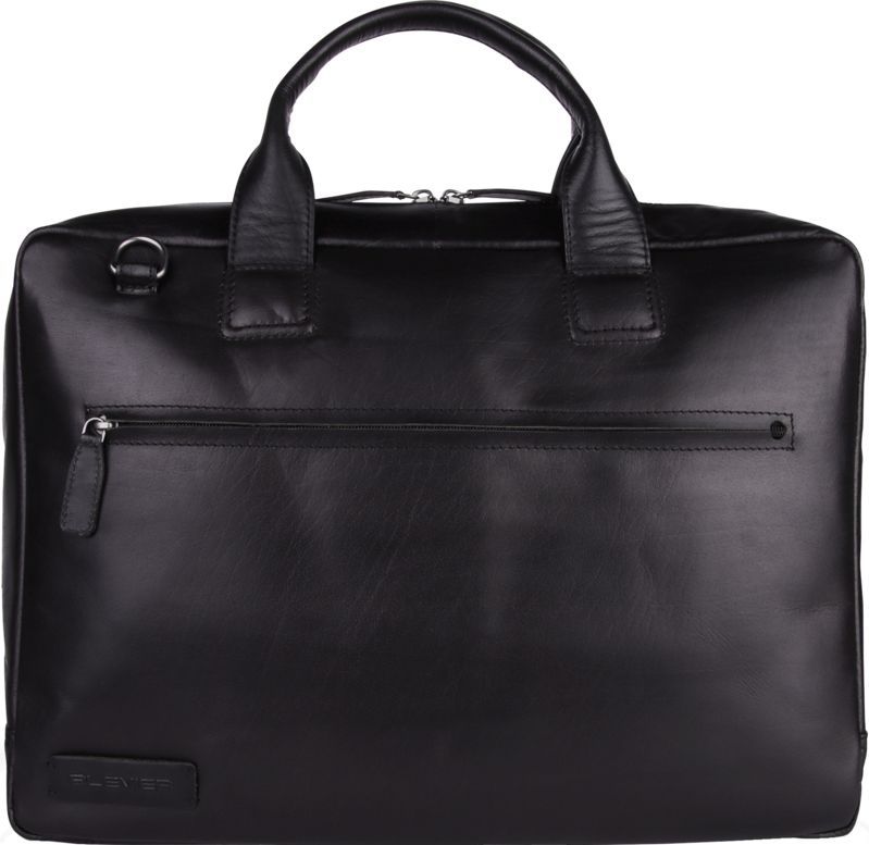 Plevier - Onyx - Schoudertas - Zwart - Laptoptas 17.3