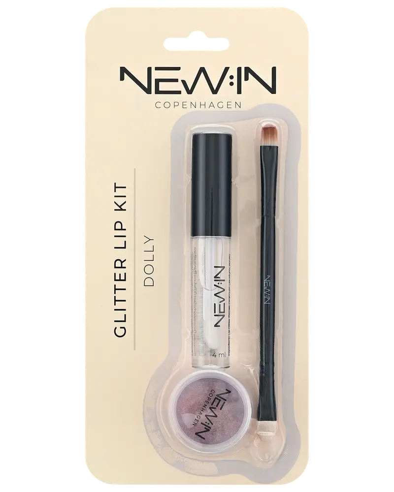 NEW:IN Lip Kit m/glitter assorteret