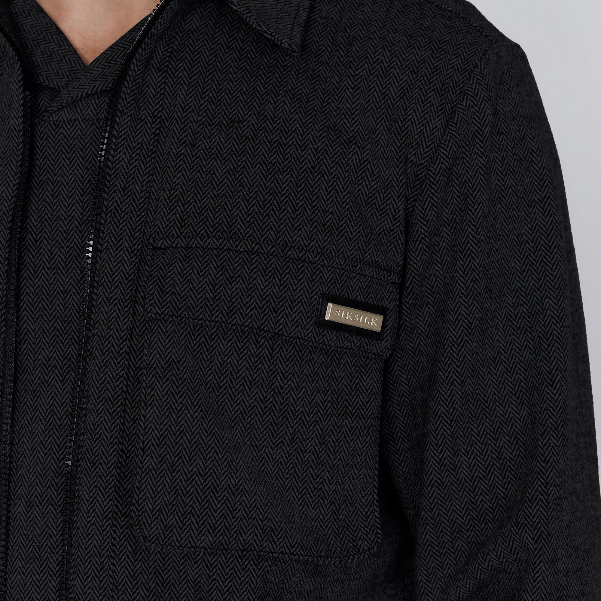 SikSilk Smart Overshirt Mens