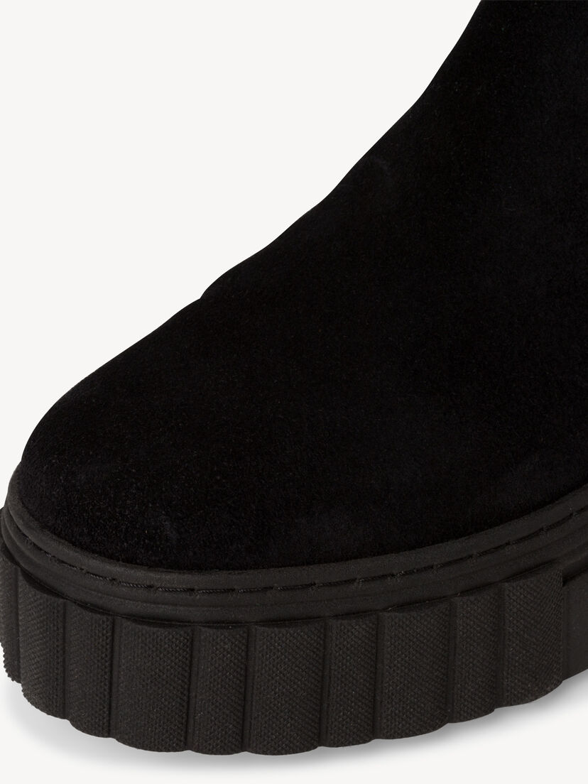 Leren Chelseaboot - zwart
