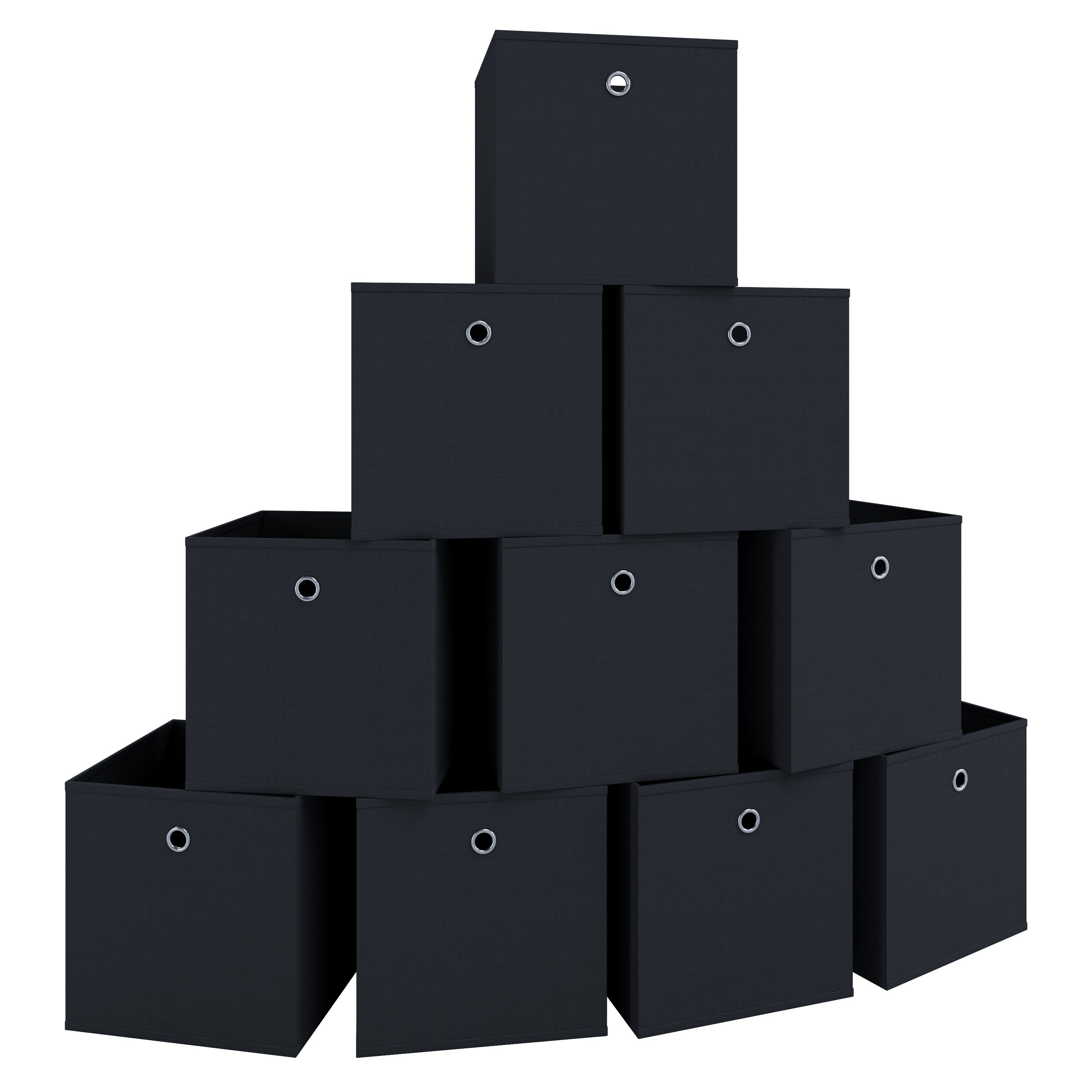 VCM 10er Set Faltbox Klappbox Stoff Kiste Faltschachtel Regalbox Aufbewahrung Boxas