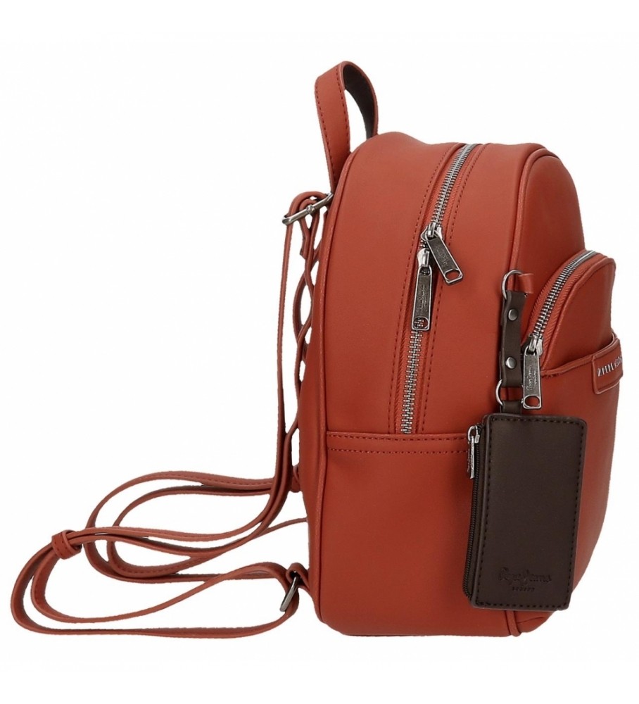 Mochila Pepe Jeans Pierre Caldera vermelha