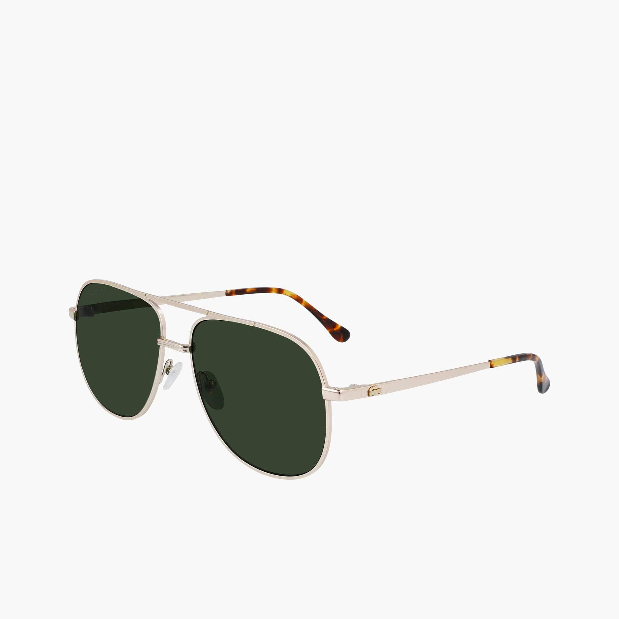 Lunettes de soleil navigateur Signature 101 en métal Lunettes de soleil - Jaune - Lacoste - Unisex