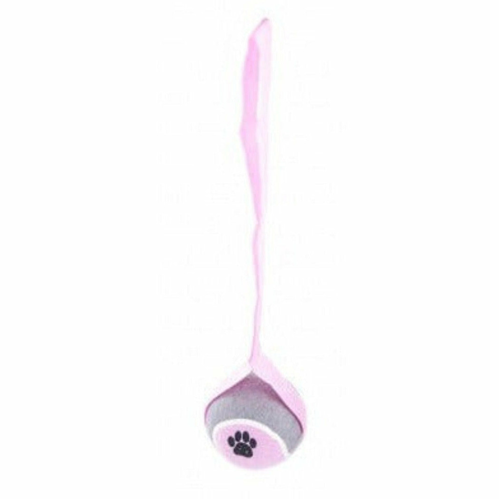 Lot de 4 balles de tennis avec sangle pour chiens - coloris suivants disponibilité