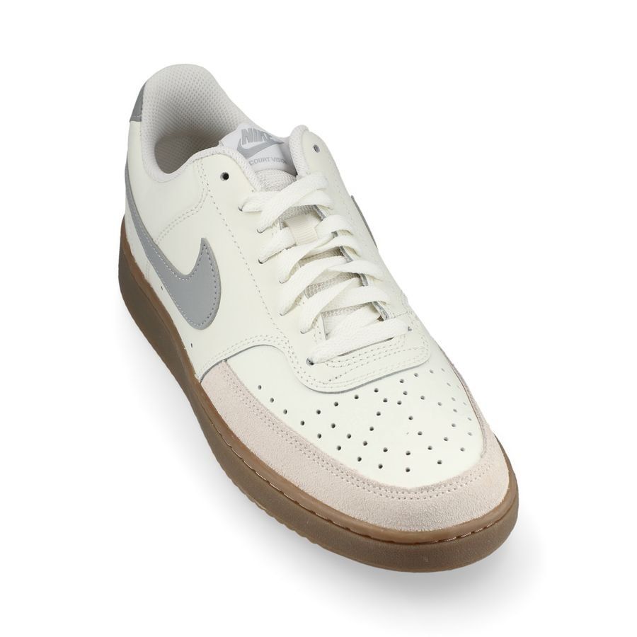 Nike Chaussures Court Vision Low - Blanc Cassé/Gris/Light Orewood Brown