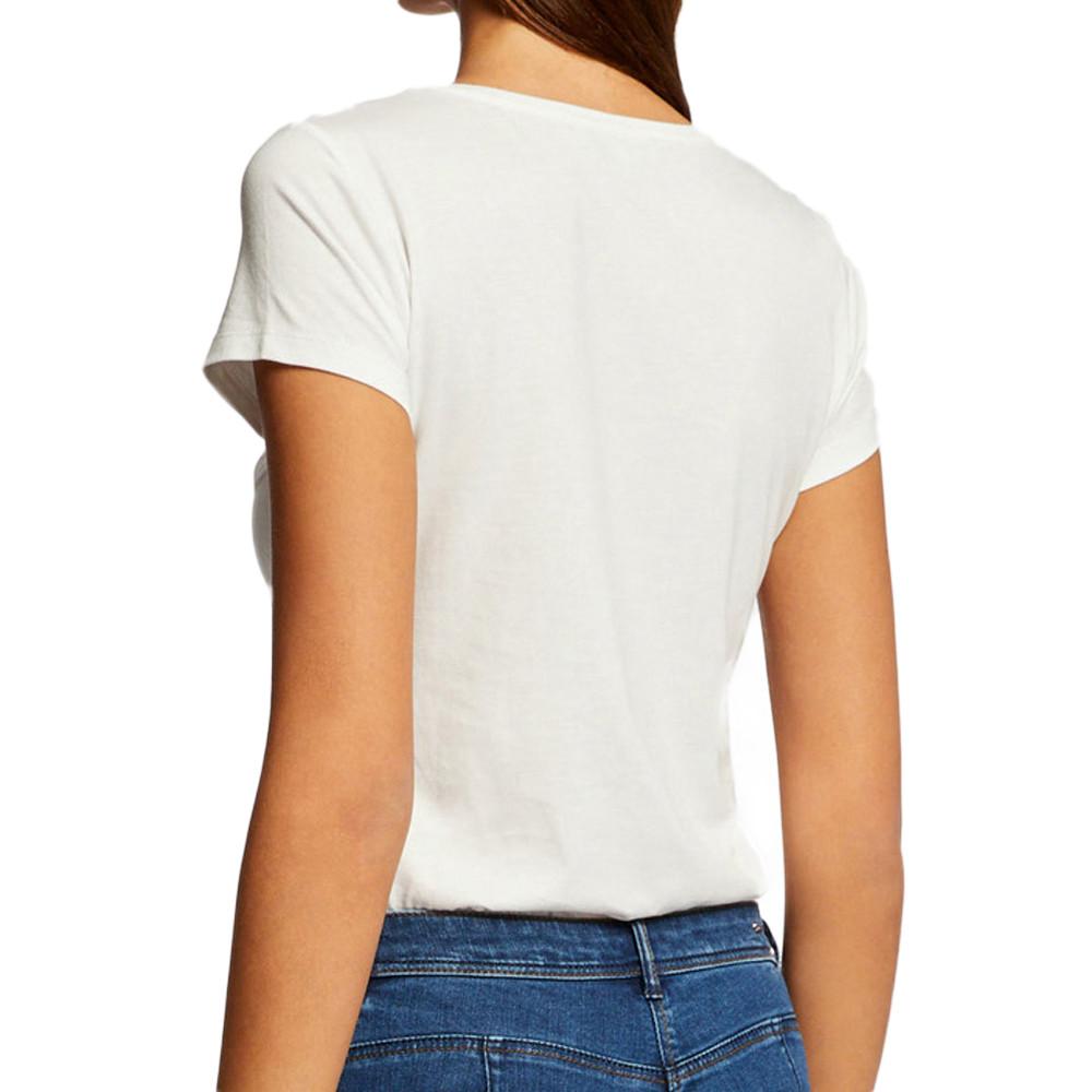 Morgan T-shirt Blanc Femme Morgan Damour