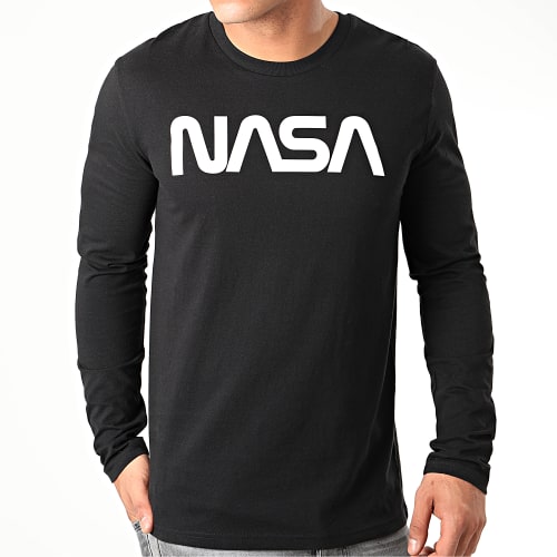 Tee Shirt Manches Longues Worm Logo Noir