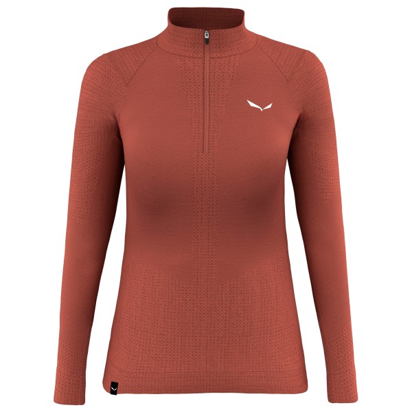 Salewa - Women's Zebru Medium Warm AMR Half Zip Tee - Sous-vêtement mérinos