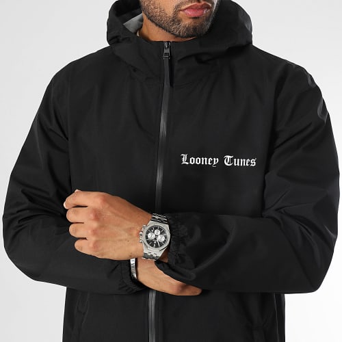 Coupe-Vent Capuche Angry Bugs Bunny Back Noir Blanc