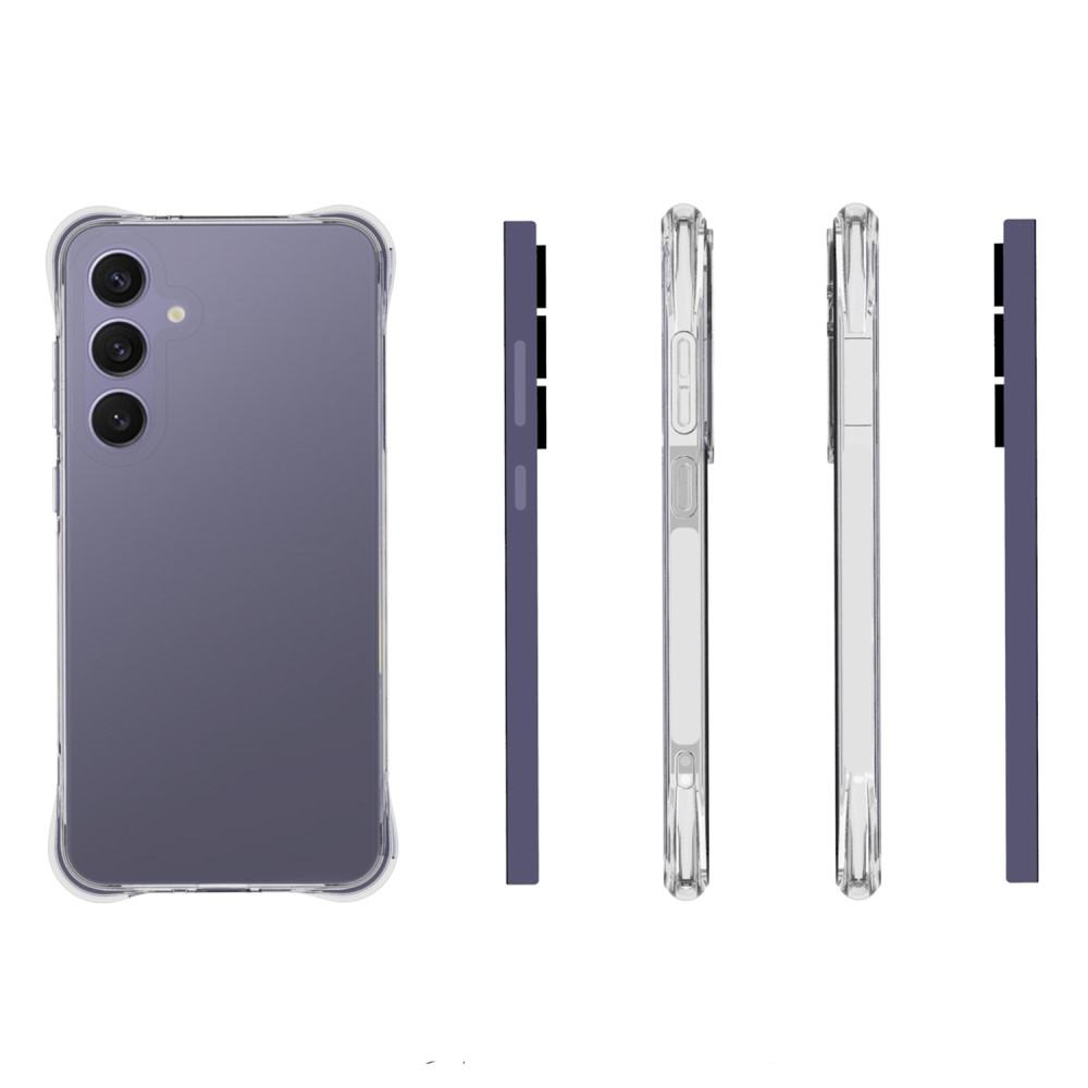 Samsung Galaxy S24 FE Gummi Hülle Air Cushion Fallschutz - Transparent