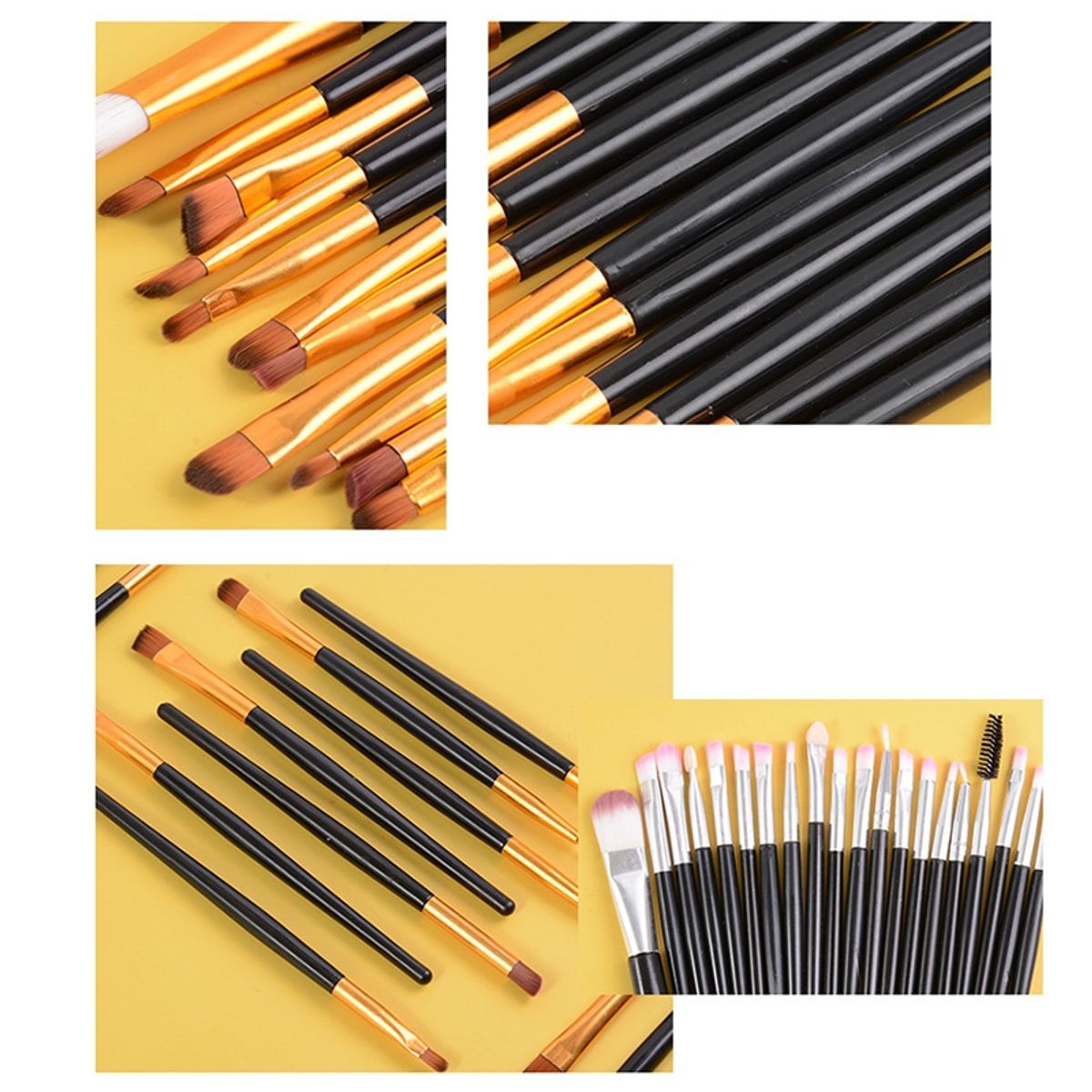 Pinselset Makeup Professionelles 20 Stk. Make Up Pinsel Set Kosmetikpinsel Neu