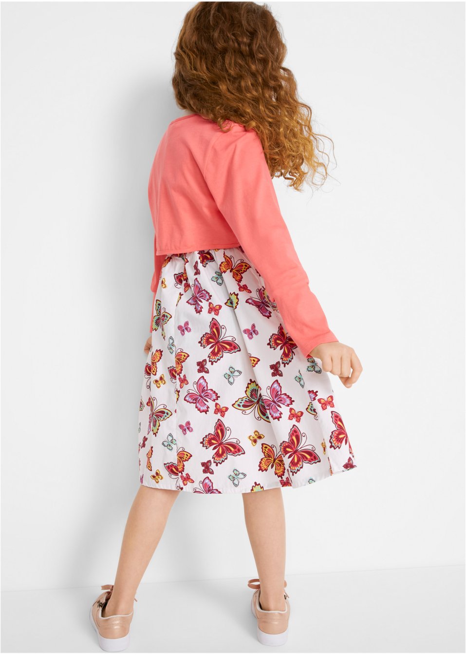 Robe fille + ceinture + boléro fille (Ens. 3 pces.)
