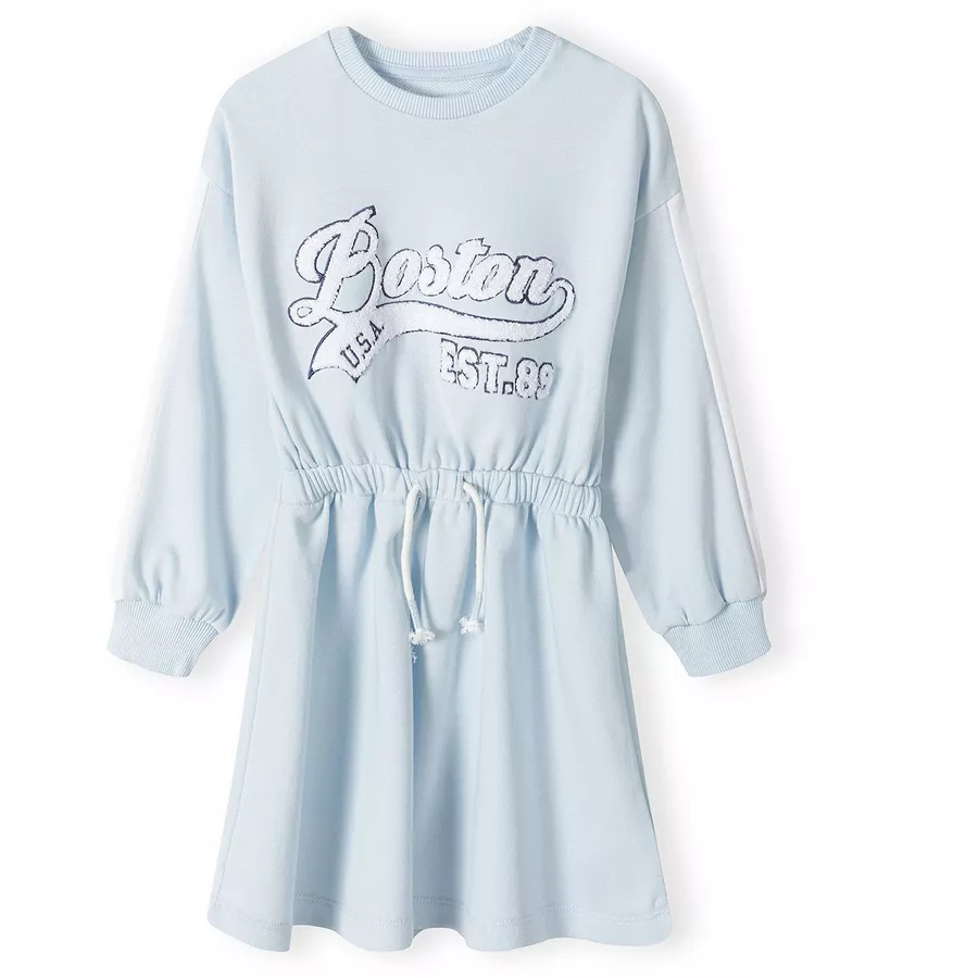 MINOTI Sweatkleid Blau Meliert