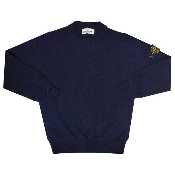 Junior Knit Wool Navy - Stone Island → Luksusbaby.dk