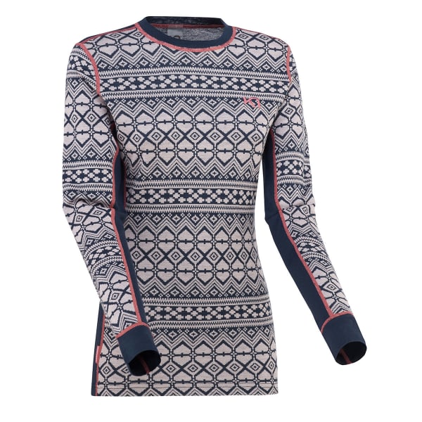T-shirt thermique KARI TRAA HJERTE LS MARIN
