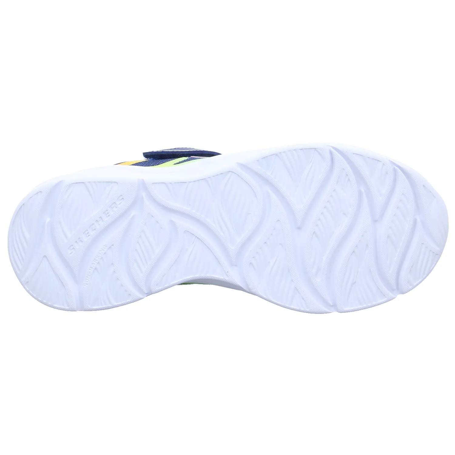SKECHERS Mädchen-Halbschuh Klett Blau Textil  Sneaker