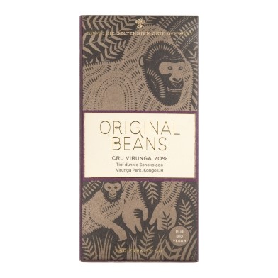 ORIGINAL BEANS Cru Virunga Schokolade dunkel 70% Bio 70 g
