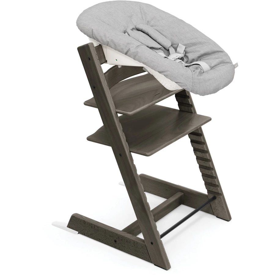 STOKKE® Tripp Trapp® Hochstuhl Buche Hazy Grey inkl. Newborn Set™ Grey