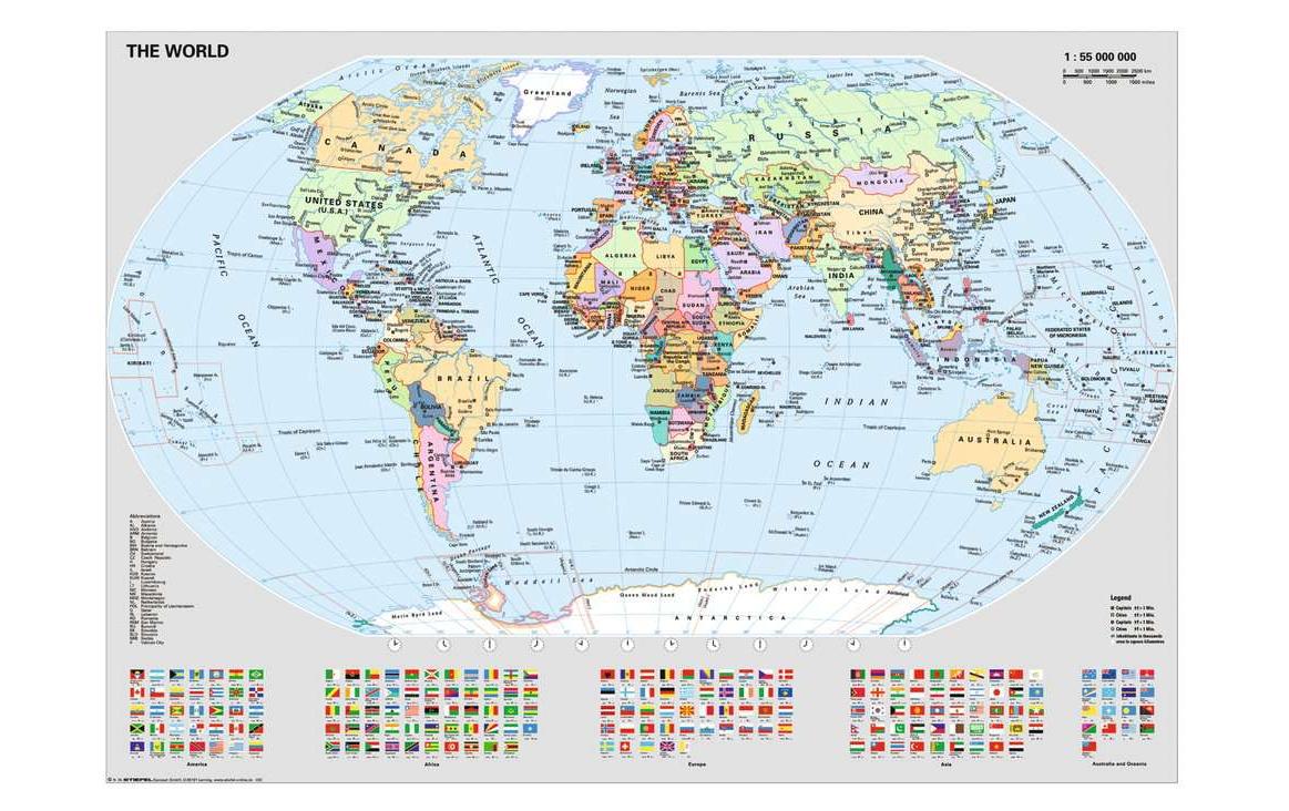 Puzzle Politische WeltkarteKlassisches Puzzle