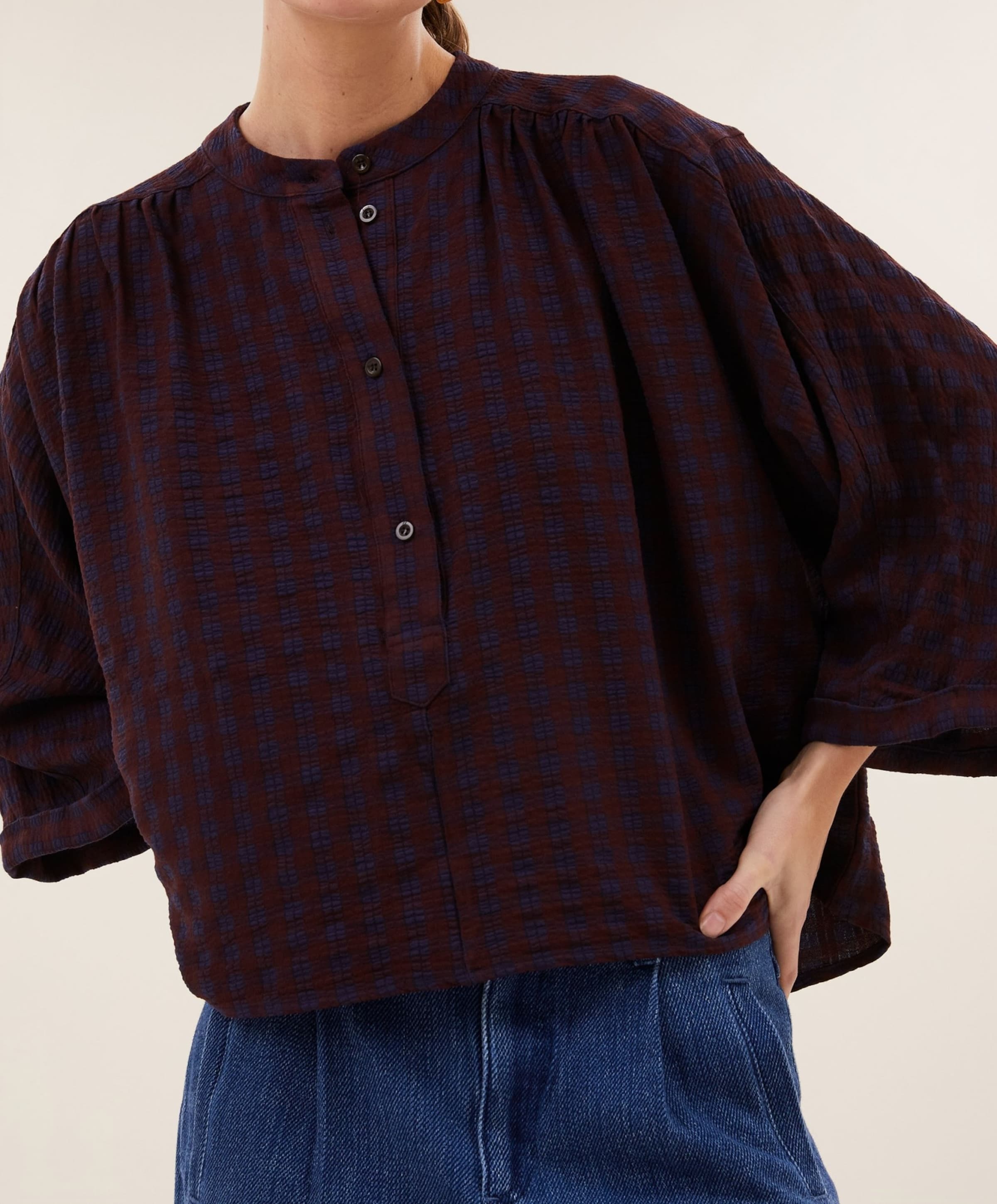 by-bar Dames blouse bordeaux