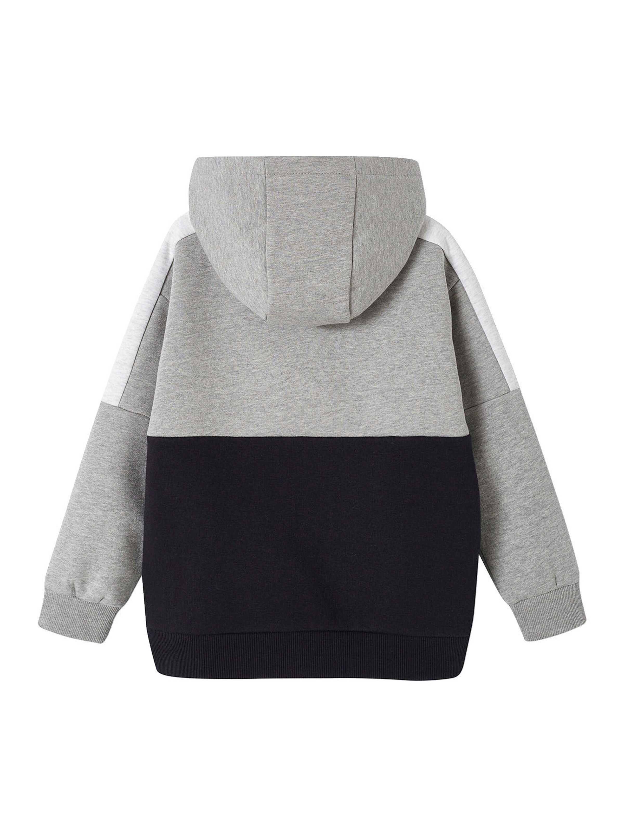 Vertbaudet Jungen Kapuzensweatjacke grau meliert