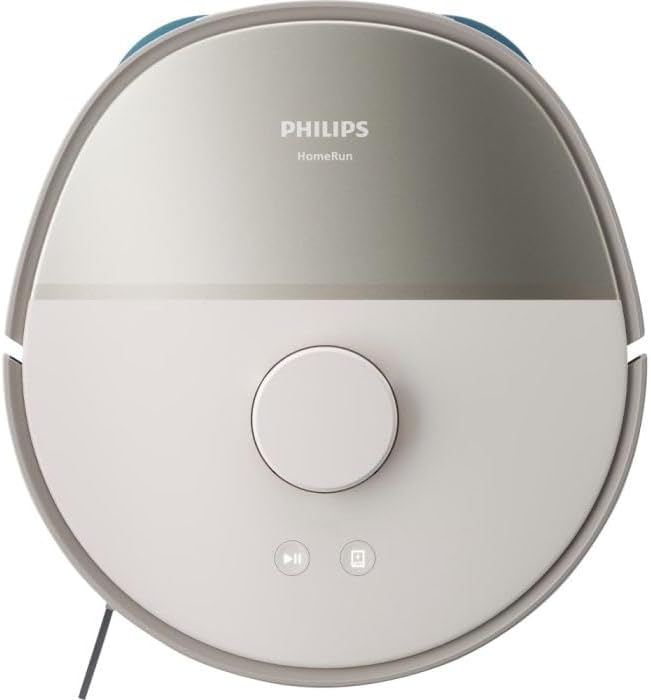 Philips 5000 Series Nass-Trockensauger, hohe Saugkraft, lange Laufzeit, bis zu 200 min Aufladen HomeRun, Lasertechnologie, weiß (XU5000/20)