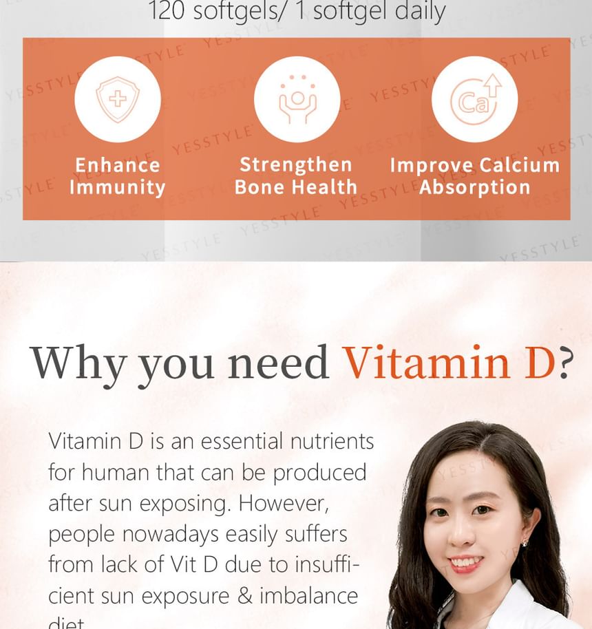 BHK's - Vitamine D3 Softgel