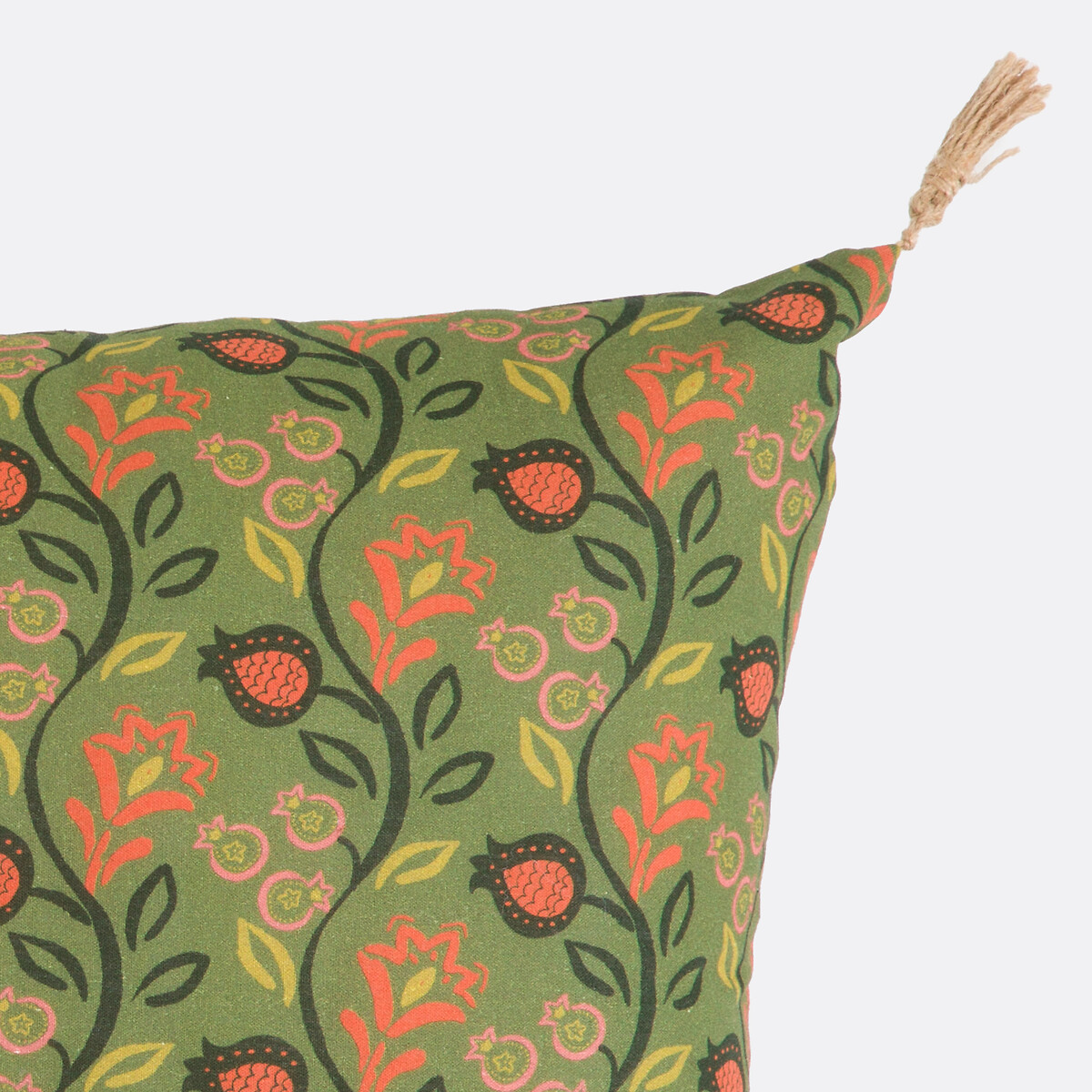 LA REDOUTE INTERIEURS<br>Capa de almofada 30x50 cm, fundo verde, Aldea