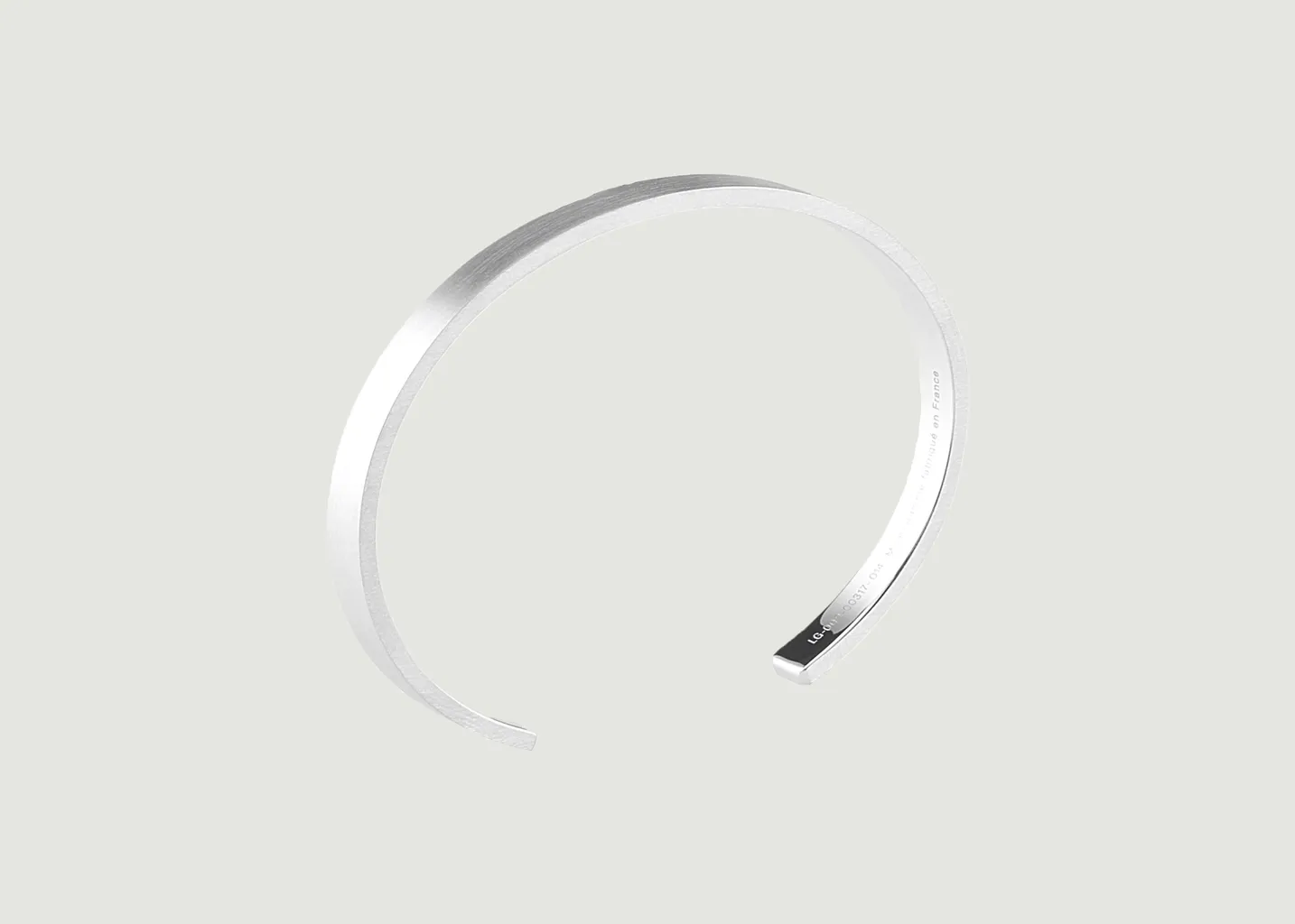 Bracelet ruban le 1g en argent brossé Le Gramme