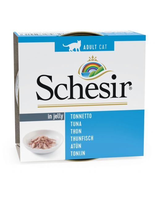 Schesir Kat Blik Gelei Vis 85 g - Kattenvoer