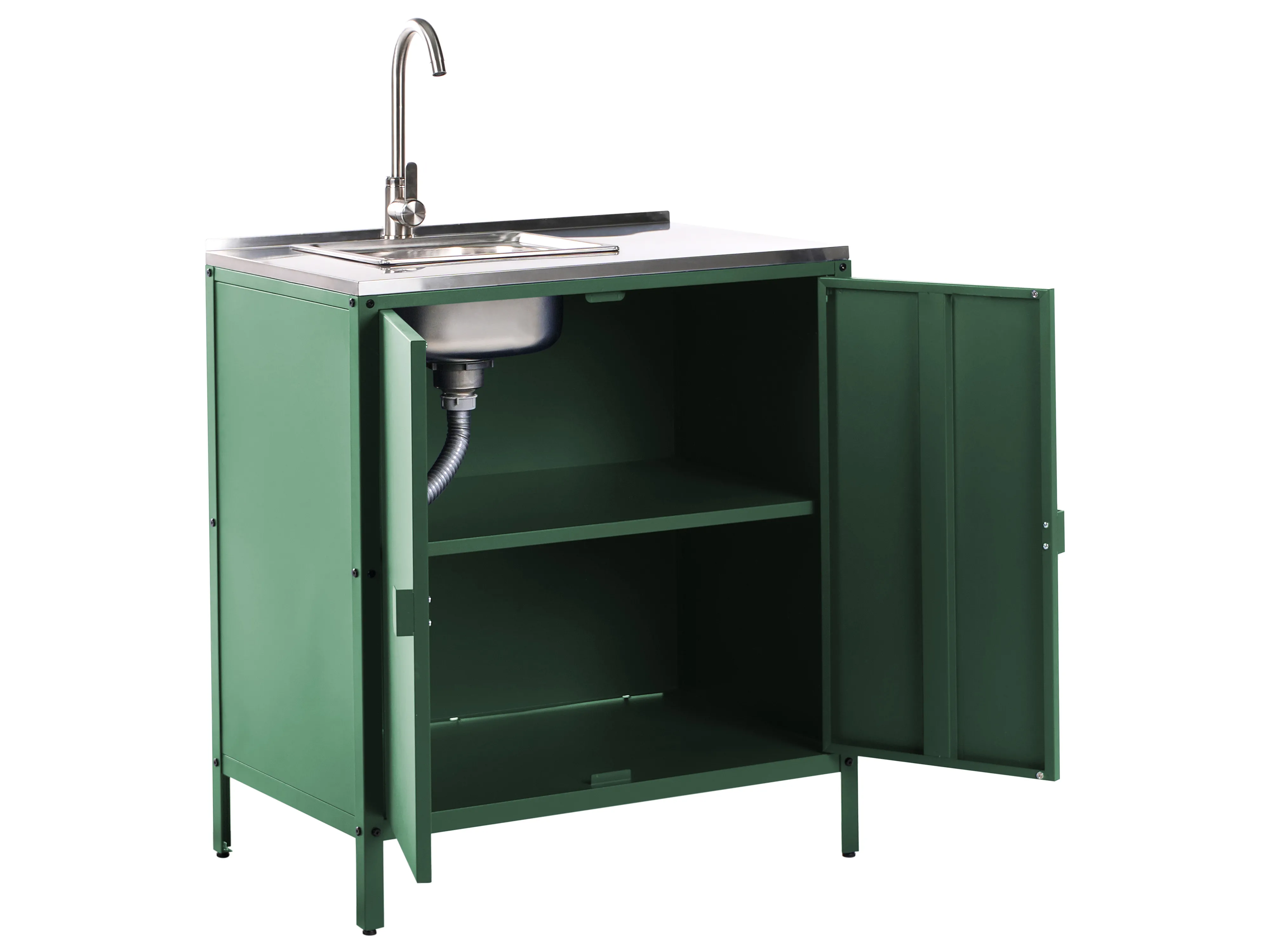 Tuin keukenkast met spoelbak VILAMA Groen