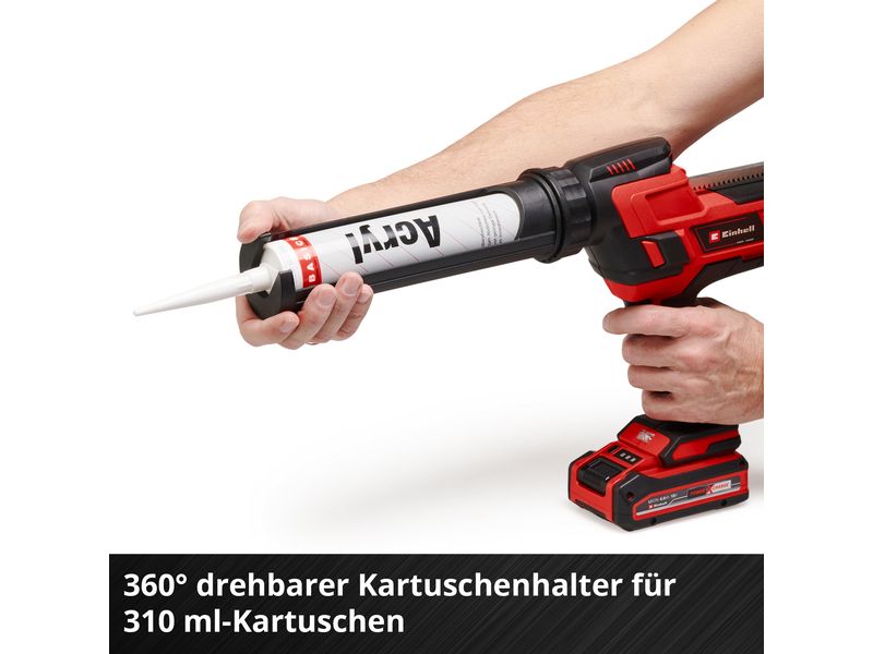 Einhell Akku-Kartuschenpistole TE-SG 18/10 Li Die ideale Ergänzung für Reparaturen und Renovierungsarbeiten