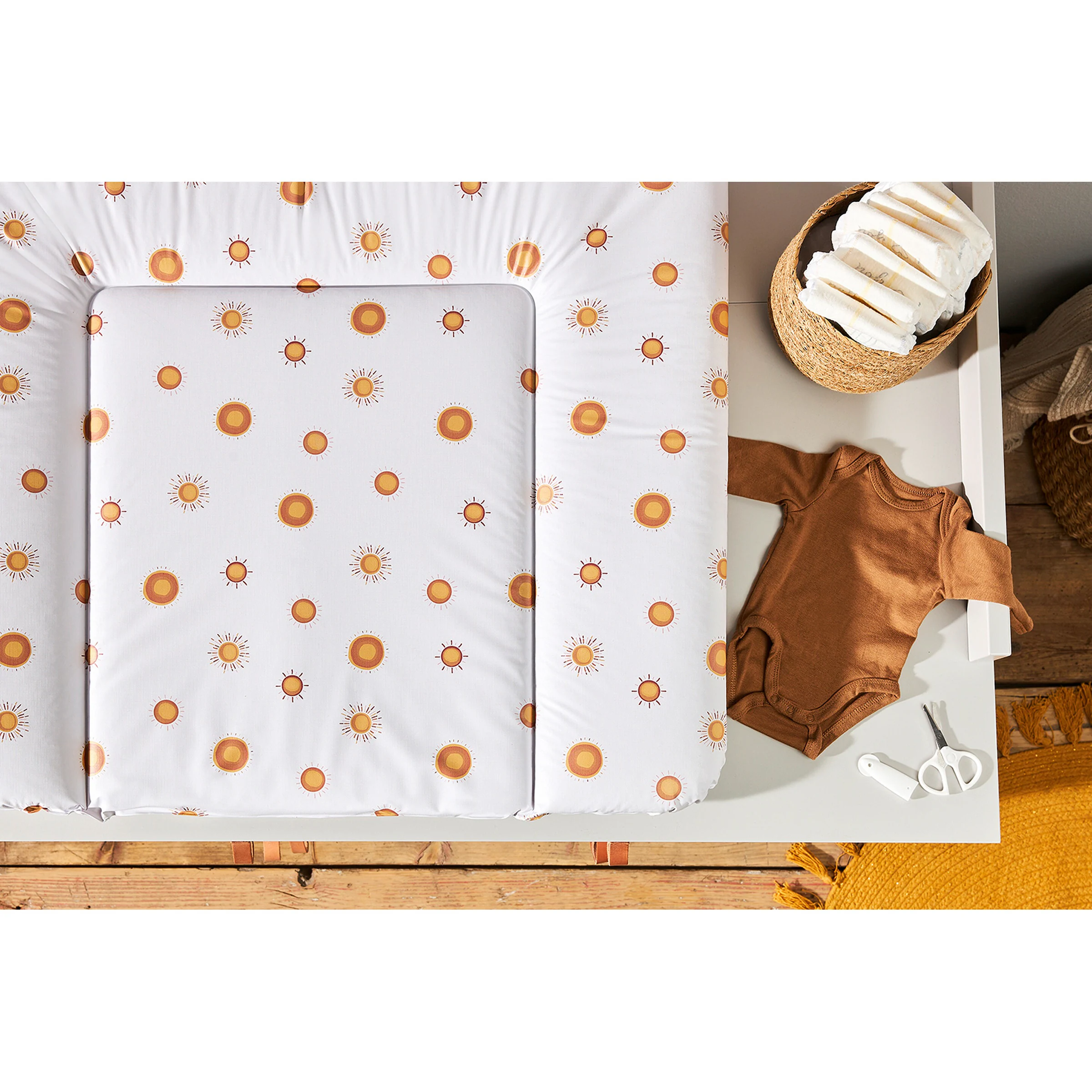 Rotho Babydesign Wickelauflage 72x85 cm Boho Sun