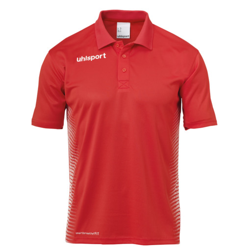 Camisa Polo Score Vermelha/Branca Uhlsport