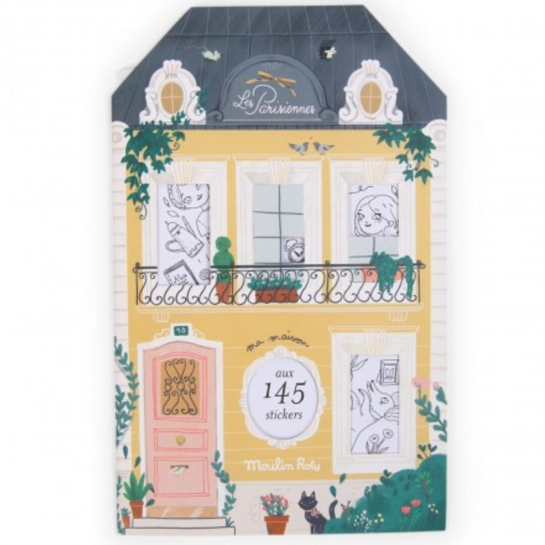 Moulin roty kleurboek met stickers les parisiennes