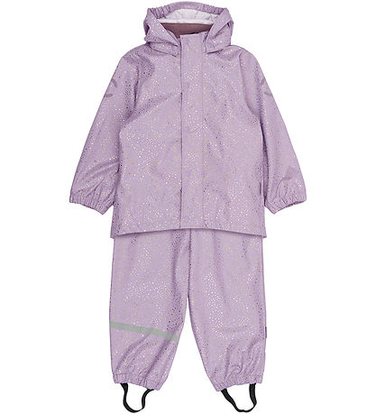 Mikk-Line Regenkleidung m. Träger - PU - Lavender Aura m. Gold G