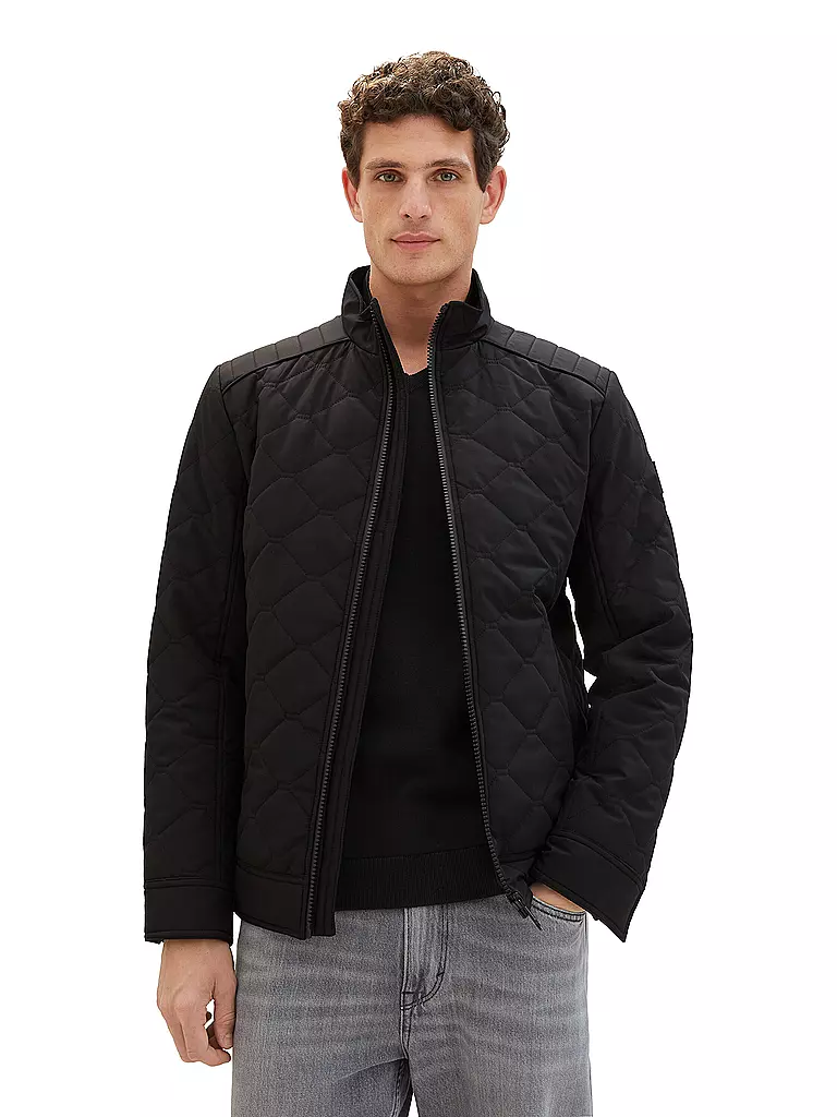 TOM TAILOR Leichtsteppjacke schwarz