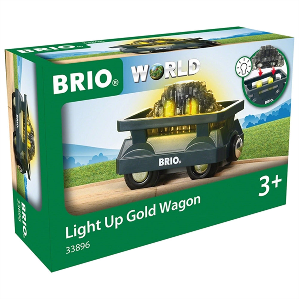 Guldvogn m. Lys - BRIO® → Luksusbaby.dk