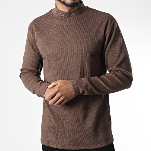 Tee Shirt Manches Longues M22980VTS Marron