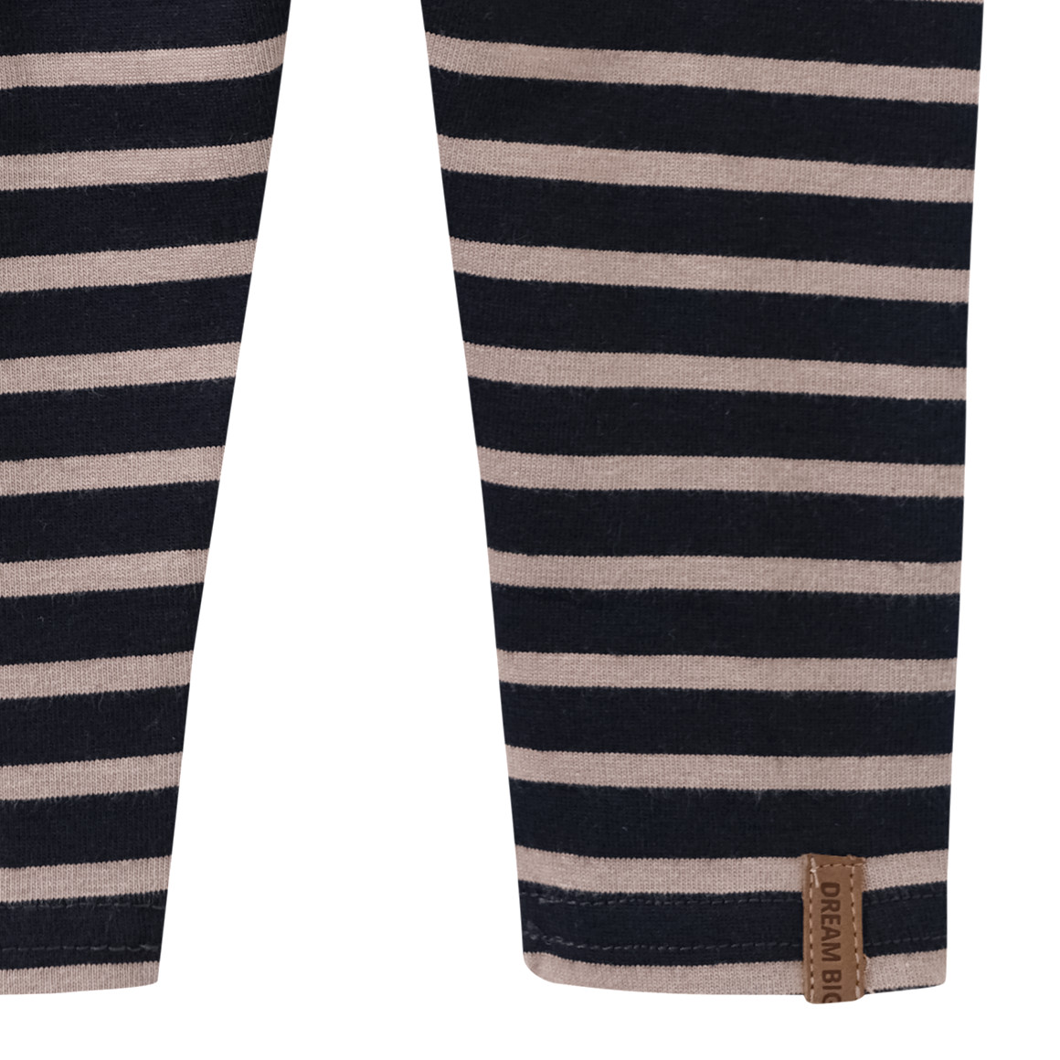 Topomini Baby Sweat-Leggings mit Streifen hellbraun / schwarz