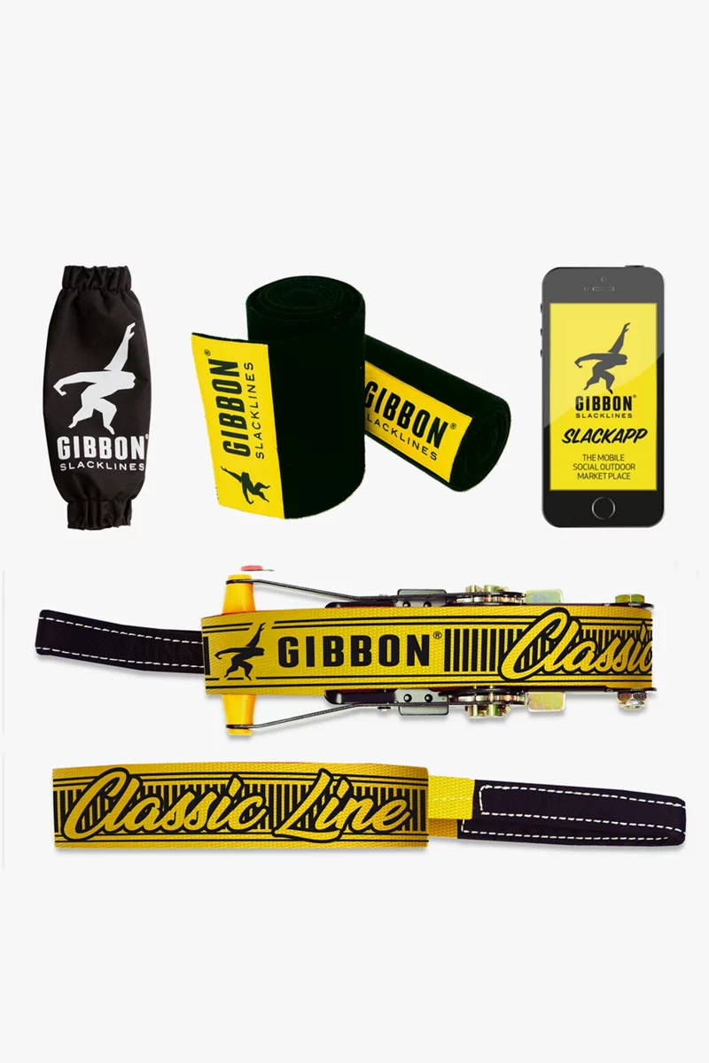 Gibbon Classicline Slackline + Baumschutz
