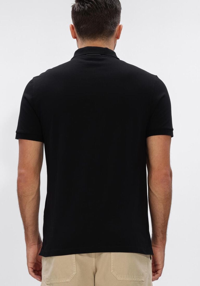 zwarte stone island polo ss polo s0017