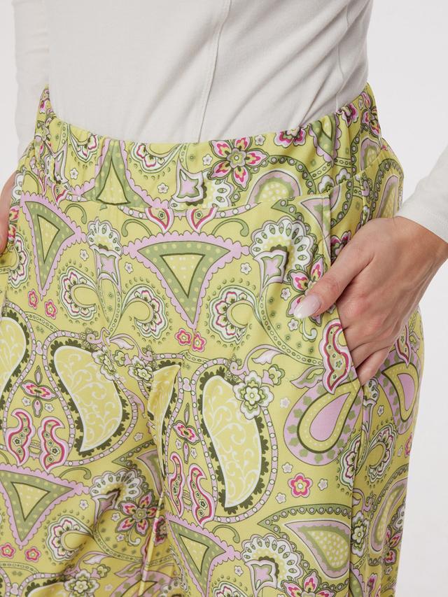Palazzohose, All-Over Paisley Druck